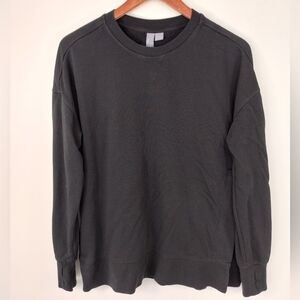 Sweaty Betty Sweatshirt With Side Slit Black Size 4/6